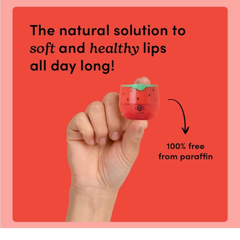 Watermelon Lip Balm - Red - Picture 3 of 5